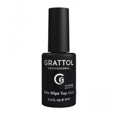 Верхнее покрытие без липкого слоя. Grattol No Wipe Top Gel, 9 ml